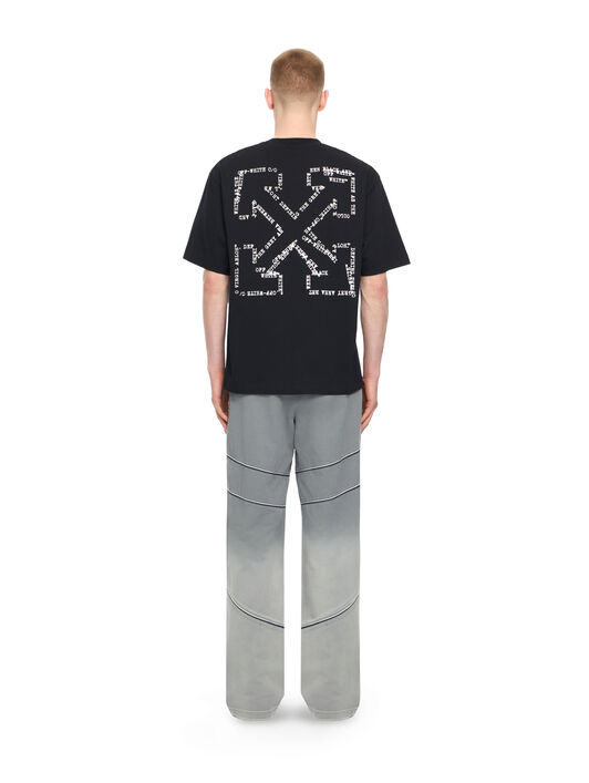 OFF WHITE Type Arrow Skate T-shirt BLACK 44MAA120S26J00K