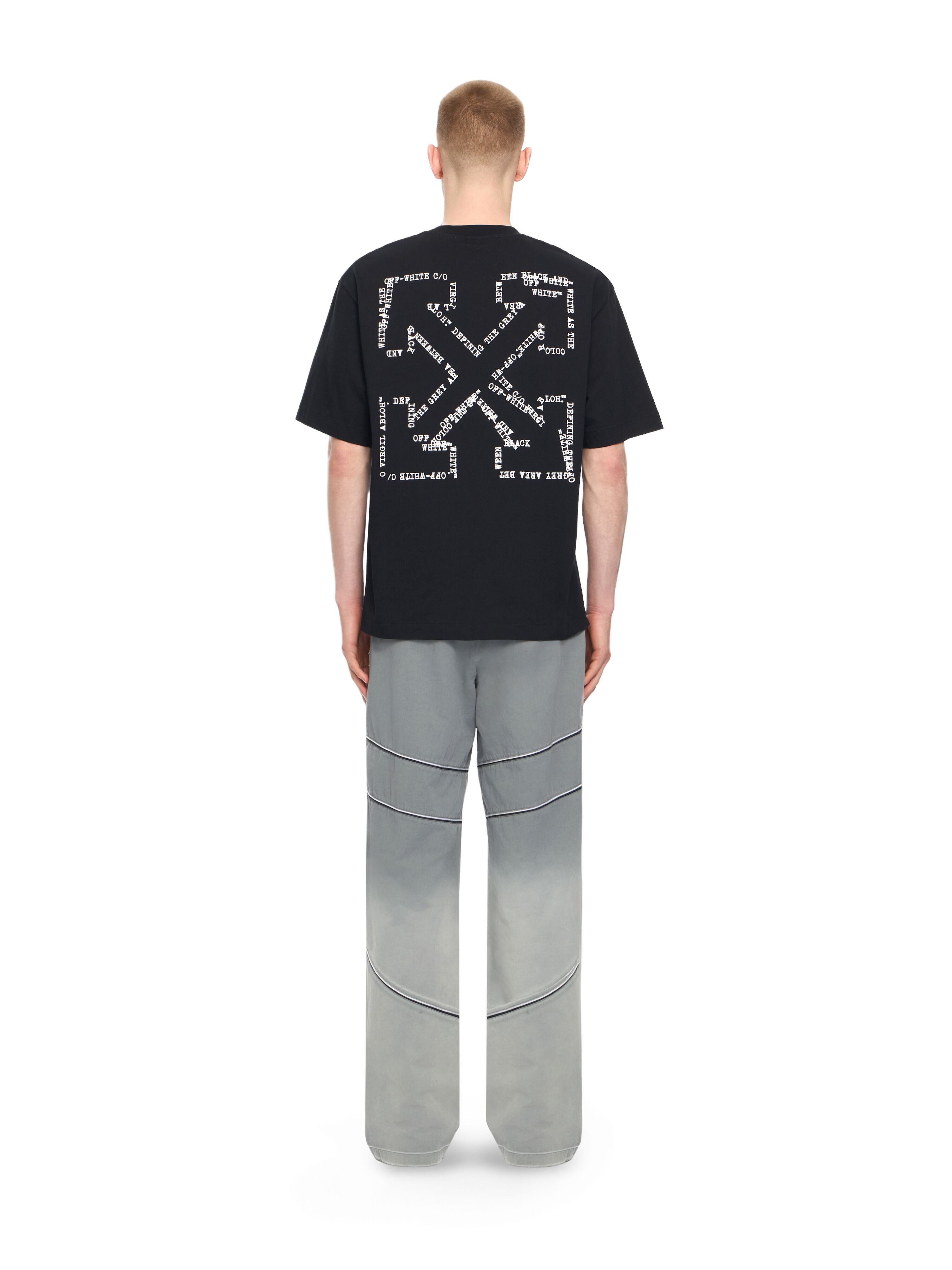 OFF WHITE Type Arrow Skate T-shirt BLACK 44MAA120S26J00K