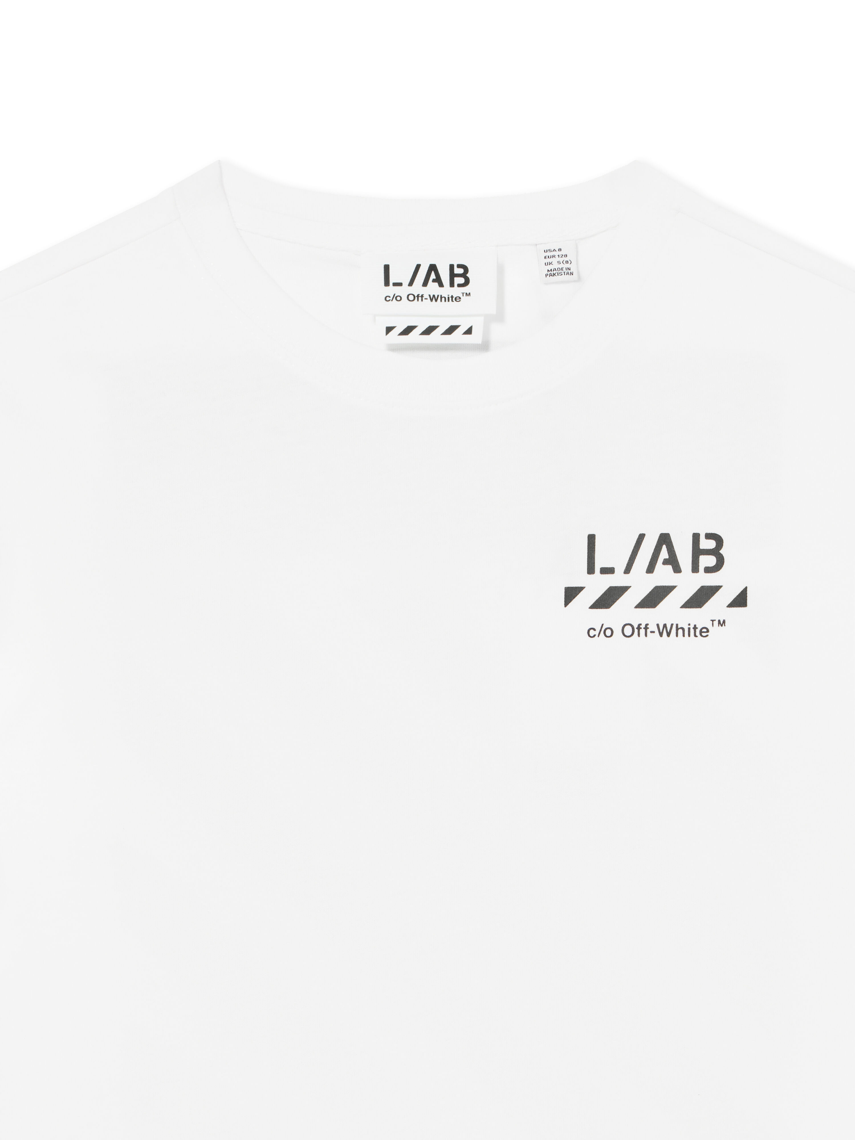 L/AB Diagonal T-Shirt LAB L/AB Diagonal T-Shirt White 25OLFJB10F