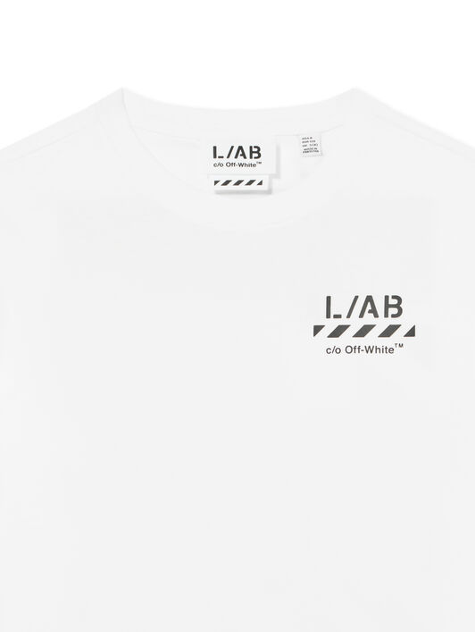 L/AB Diagonal T-Shirt LAB L/AB Diagonal T-Shirt White 25OLFJB10F