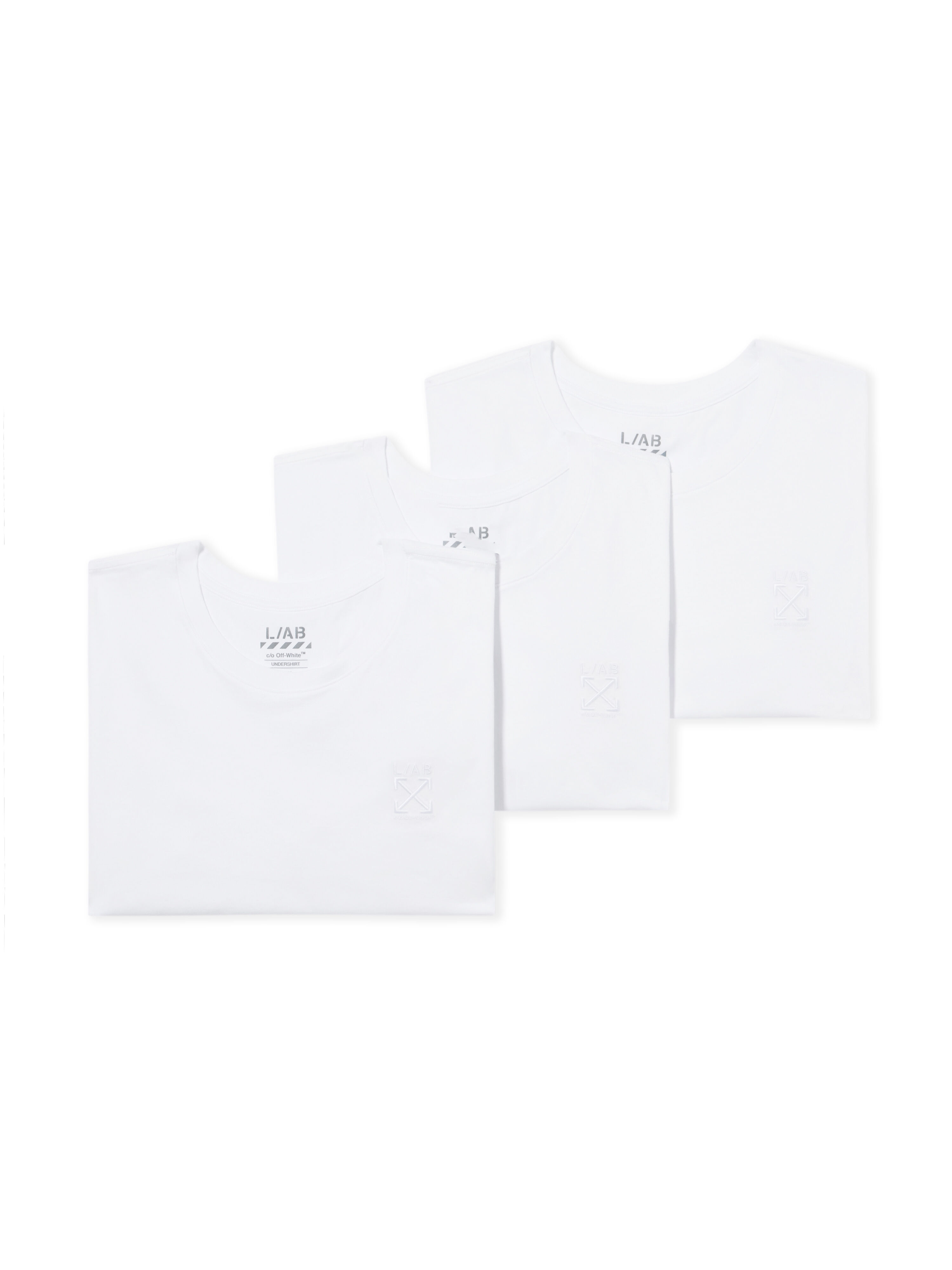 LAB L/AB Arrows Logo Undershirts - 3 Pack WHITE LAB9200018