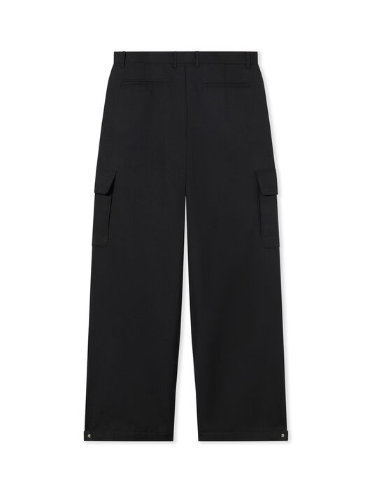 OFF WHITE Corp Drill Slim Pants BLACK WHITE OMCO020C99FAB001