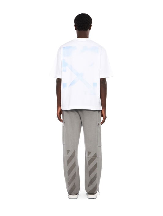 Stencil Arrow Skate Logo T-Shirt OFF WHITE Stencil Arrow Skate Logo T-Shirt WHITE - CLOUDY OMAA120F25JER00D