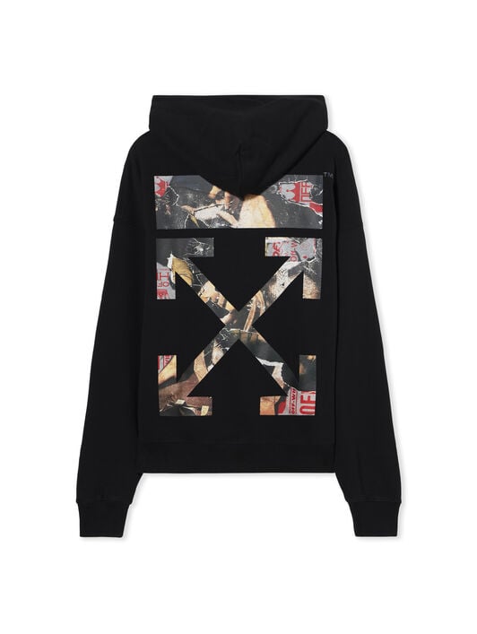 Paint Arrow Skate Hoodie OFF WHITE Paint Arrow Skate Hoodie BLACK - WHITE OMBB085F25FLE010