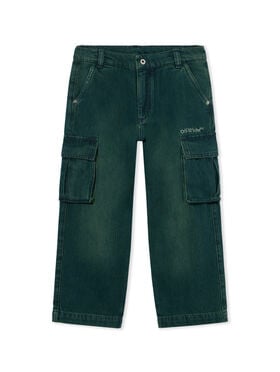 OFF WHITE Stitch Diag Denim Cargo Pants PINE GROVE 44BYB002F26D002