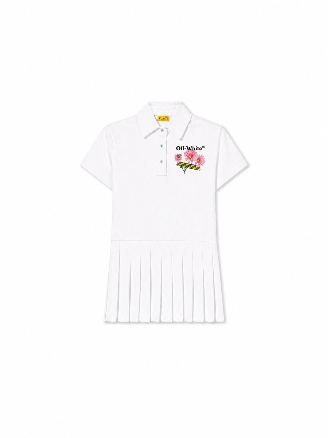 OFF WHITE Daisy Tape Dress S/S WHITE 44GDH007S26J001