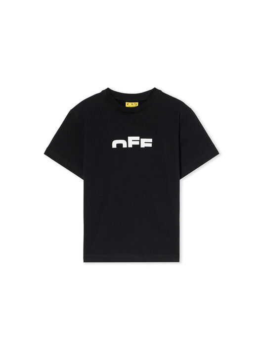 OFF WHITE Type Logo Logo T-Shirt BLACK - WHITE OBAA002F25JER002