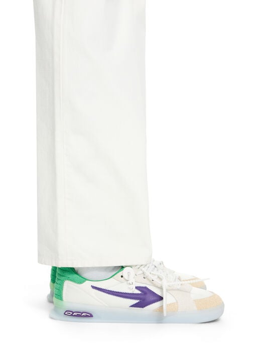 OFF WHITE New Slim Sneakers WHITE - PURPLE OMIA2ALS26FAB002