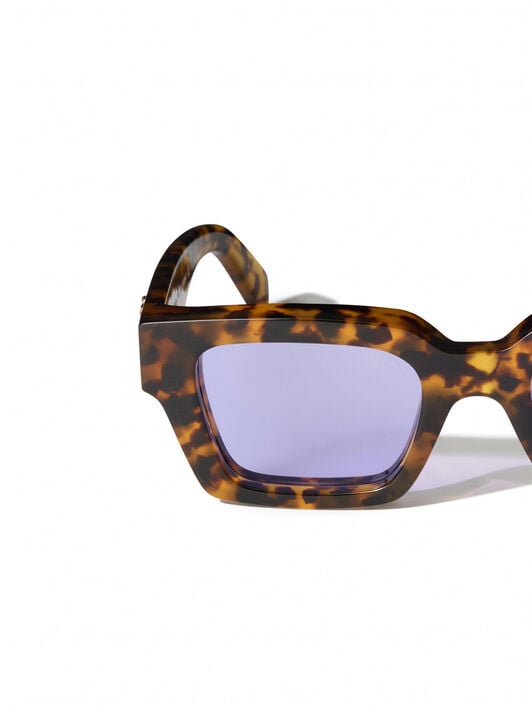 Virgil M Light Purple Lens Sunglasses OFF WHITE Virgil M Light Purple Lens Sunglasses SHINY YELLOW HAVANA OW1022604550