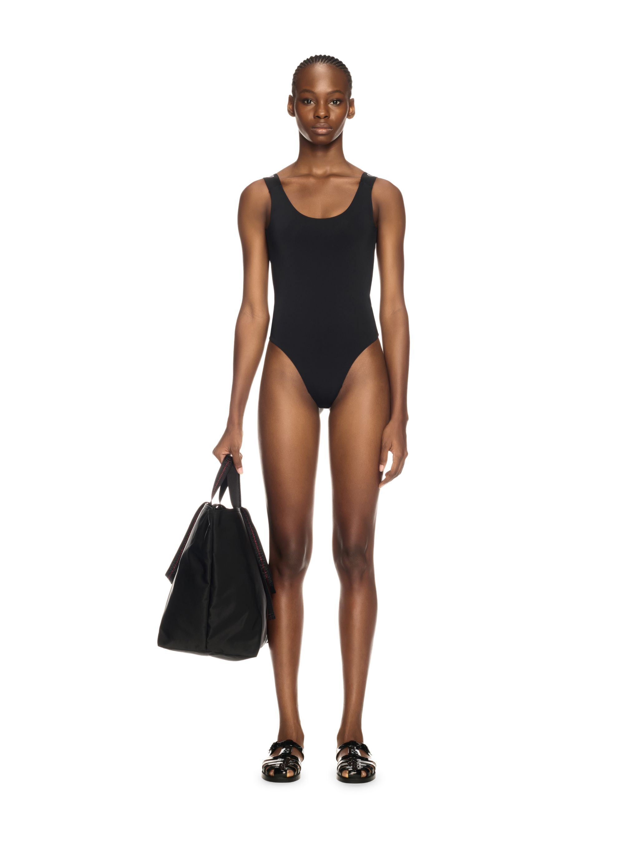 OFF WHITE Costume Nero Con Logo NERO OWFC019S25JER001