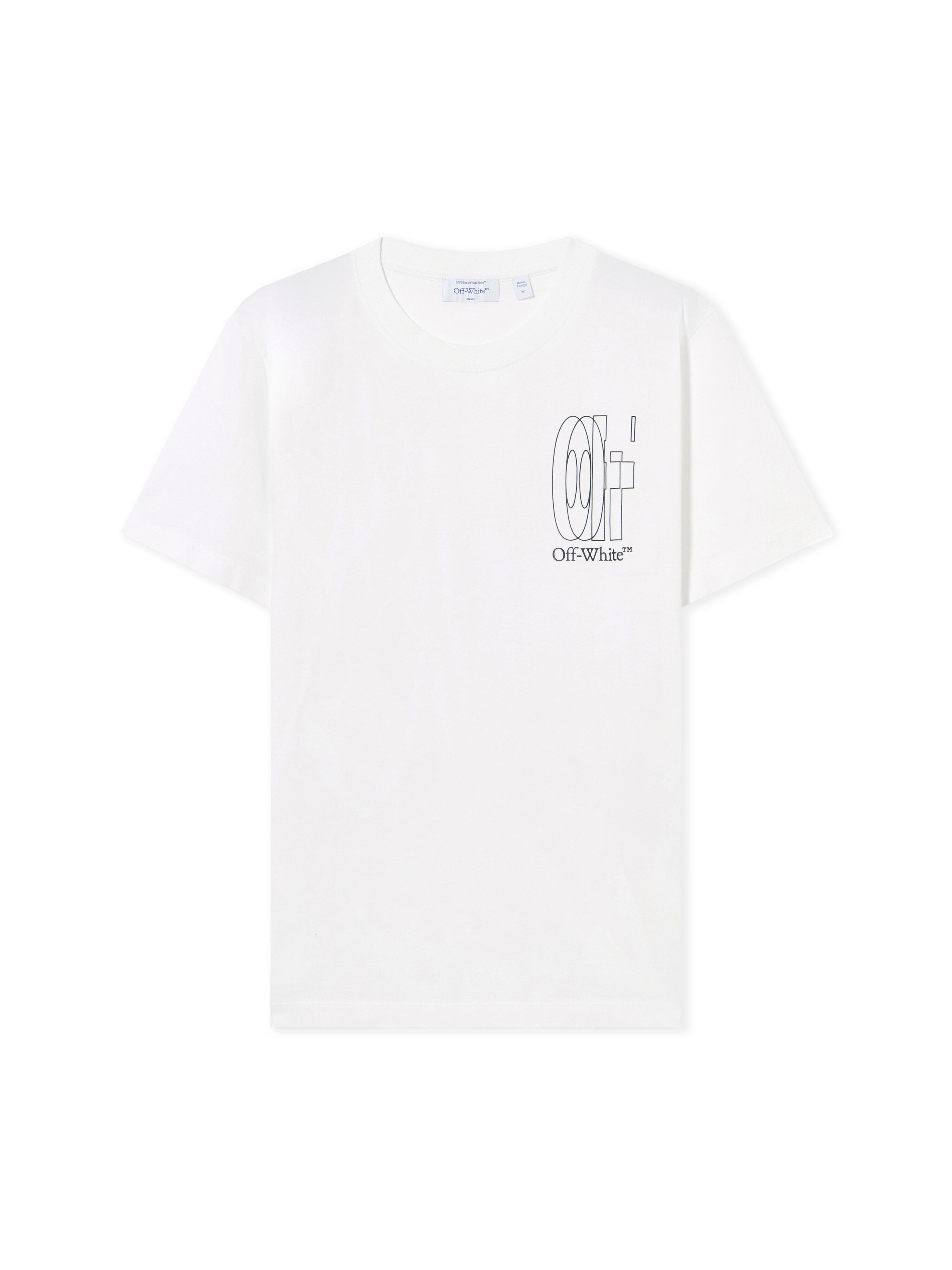 Outline Double Arrow Slim T-shirt in WHITE for Men | Off-White™