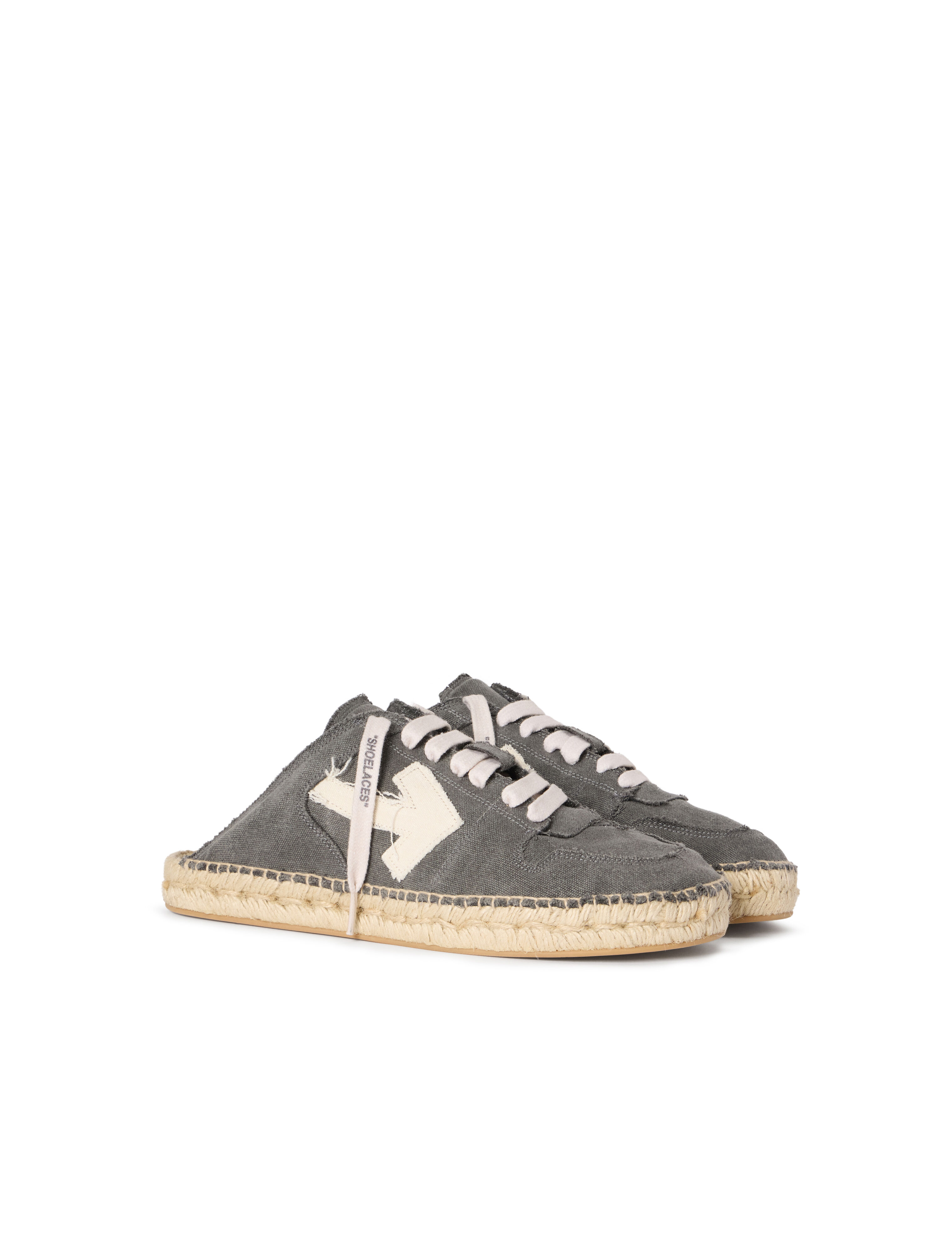 OFF WHITE Arrow Espadrillas BLACK/WHITE OMIB00AS26FAB001