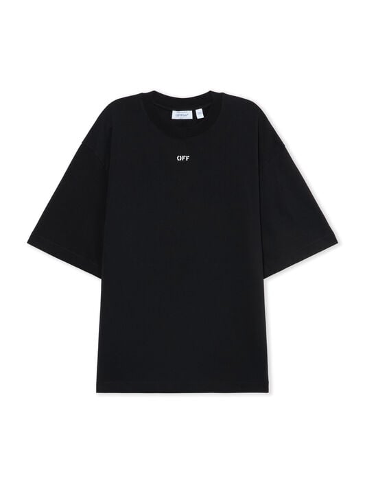 OFF WHITE Chain Arrow Skate T-shirt BLACK 44MAA120S26J004