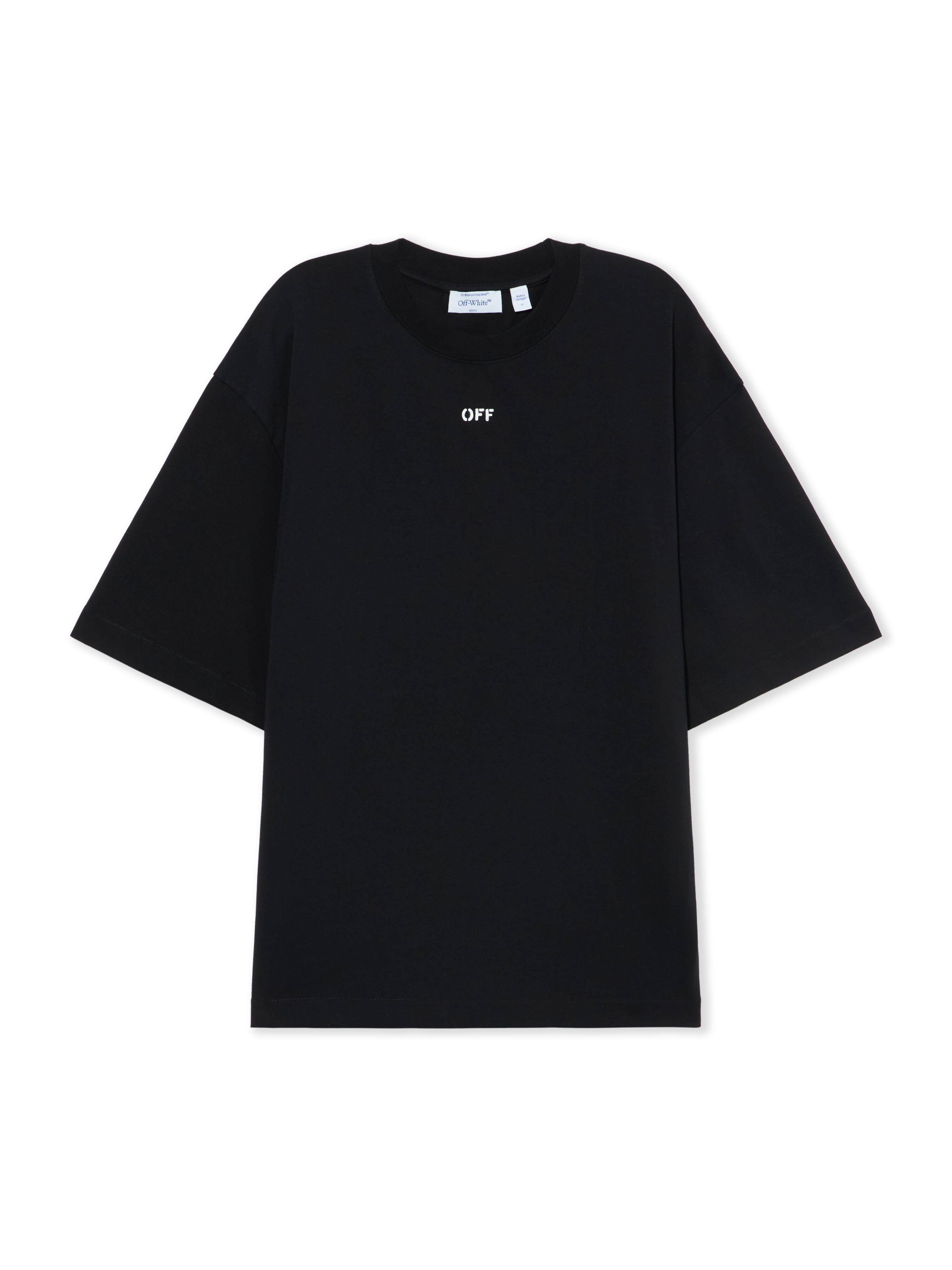 OFF WHITE Chain Arrow Skate T-shirt BLACK 44MAA120S26J004