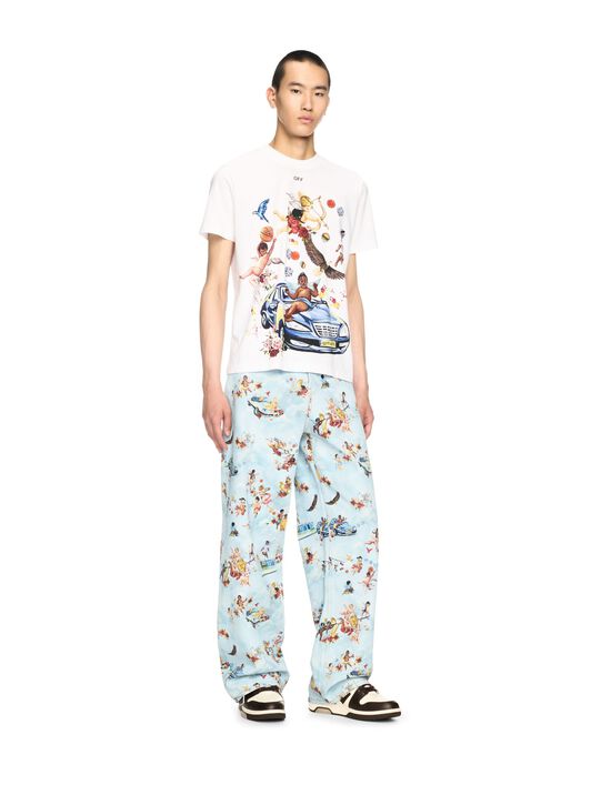 OFF WHITE Hellblaue/Multifarbene Fresko Jeans BLAU OMYA18BS25DEN002