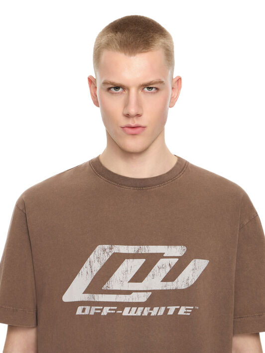 OFF WHITE Owr Skate S/S Tee FADE OUT SLATE BLA 44MAA120S26J00Z