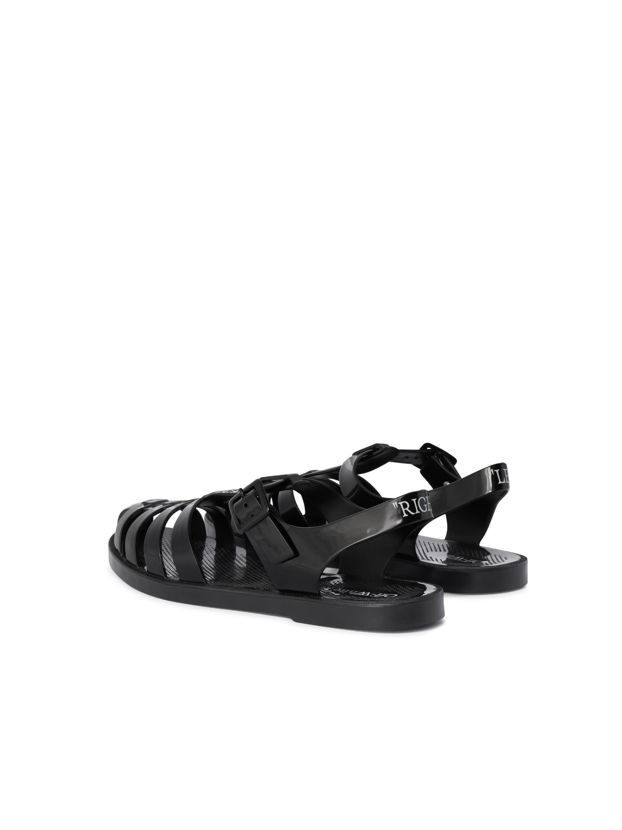 OFF WHITE Black Arrow Pvc Sandals BLACK OWIH05ES25MAT001