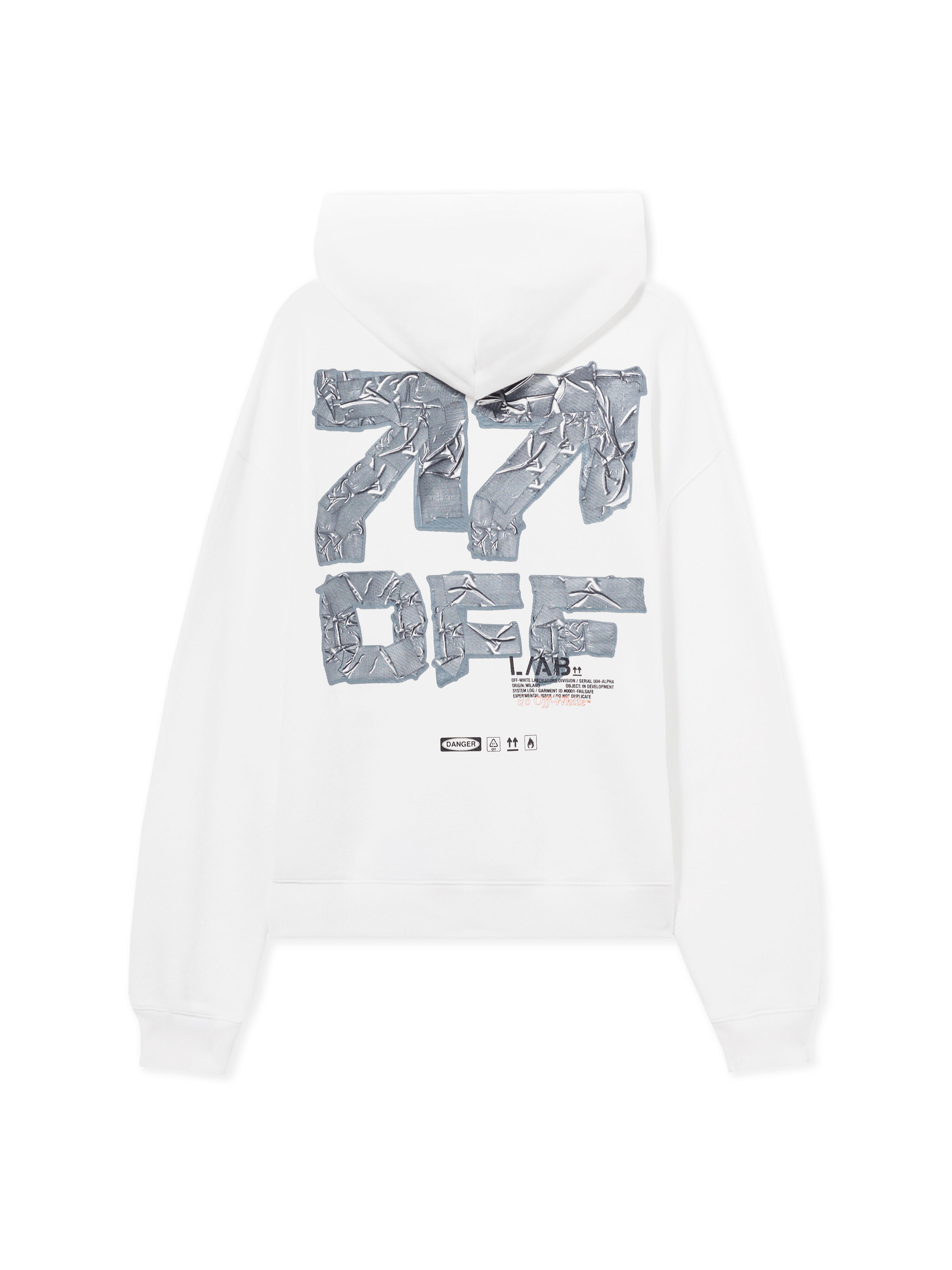 LAB L/AB Off Active Tape Hoodie WHITE 44LABF26K081