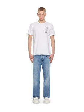 OFF WHITE Outl Dbl Arr S/S Slim Tee WHITE 44MAA027S26J003