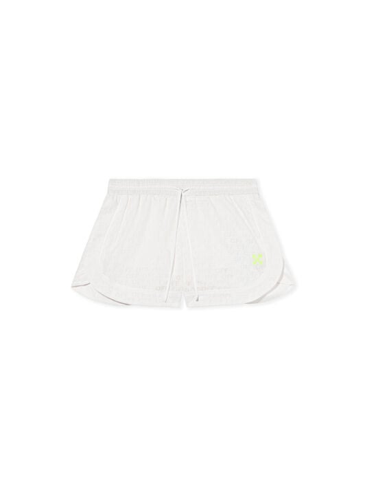 OFF WHITE Off Stamp Shorts WHITE - YELLOW OWCB05NT25FAB001