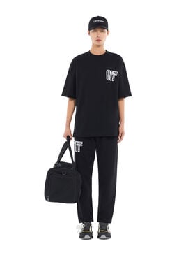 OFF WHITE Motion Arrow Skate T-Shirt BLACK 44MAA120F26J00Y