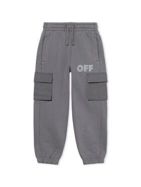 OFF WHITE Garment Dyed Cargo Sweatpant DARK GREY - LIGHT GREY OBCH00BF25FLE001