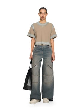 OFF WHITE Big Pockets Denim Pants Fungi Overdyed-No Color 2YB01NS26DEN001