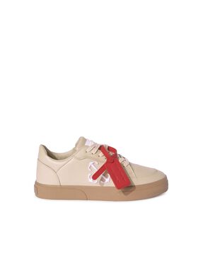 OFF WHITE New Low Vulcanized Calf Lea NEUTRALS OWIA288F24LEA001