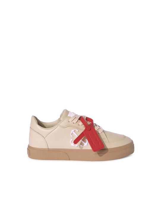 OFF WHITE New Low Vulcanized Calf Lea NEUTRALS OWIA288F24LEA001