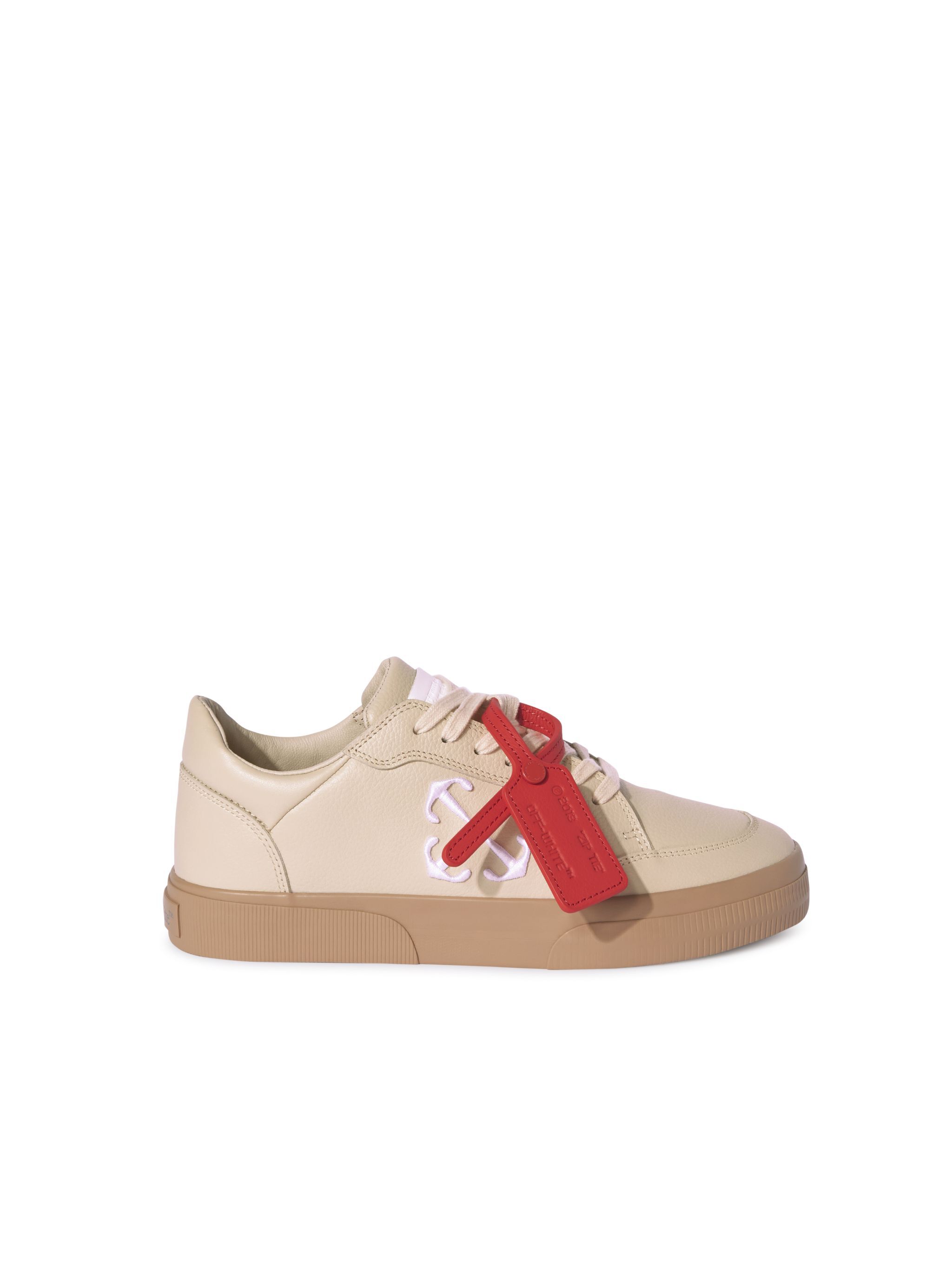 OFF WHITE New Low Vulcanized Calf Lea NEUTRALS OWIA288F24LEA001