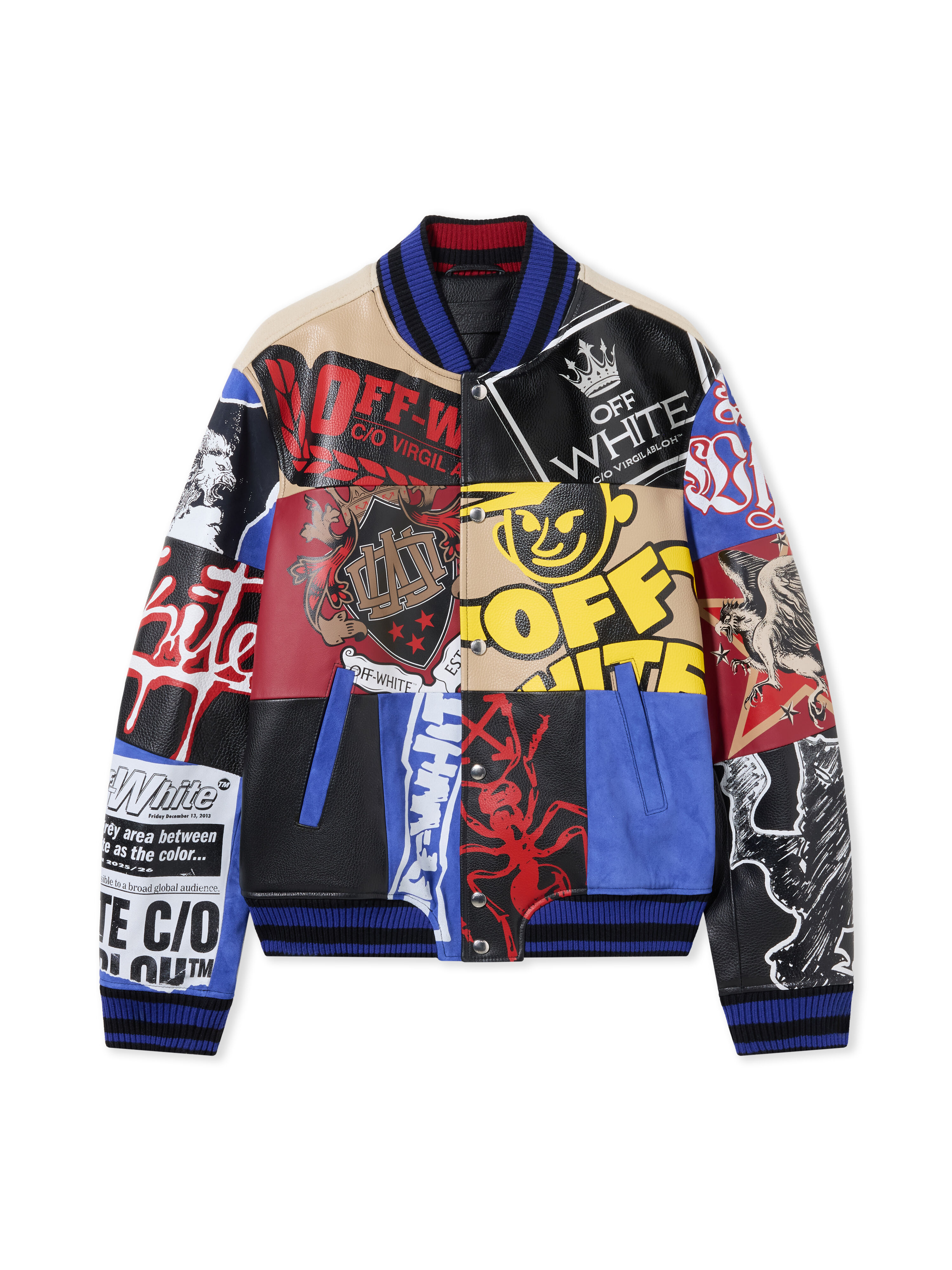 Multipatch Wool Varsity Jacket in MULTICOLOR - MULTICOLOR for Men