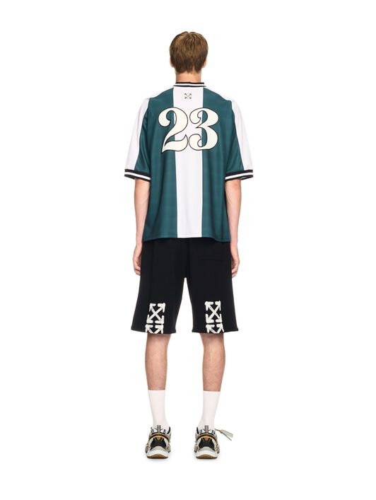 OFF WHITE Tiger 23 Soccer T-Shirt GREEN OMAD00AS25JER002