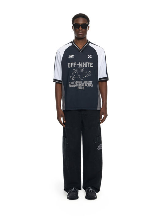 OFF WHITE Script Gd Cot Cargo Pant BLACK 44XCF04ES26F001