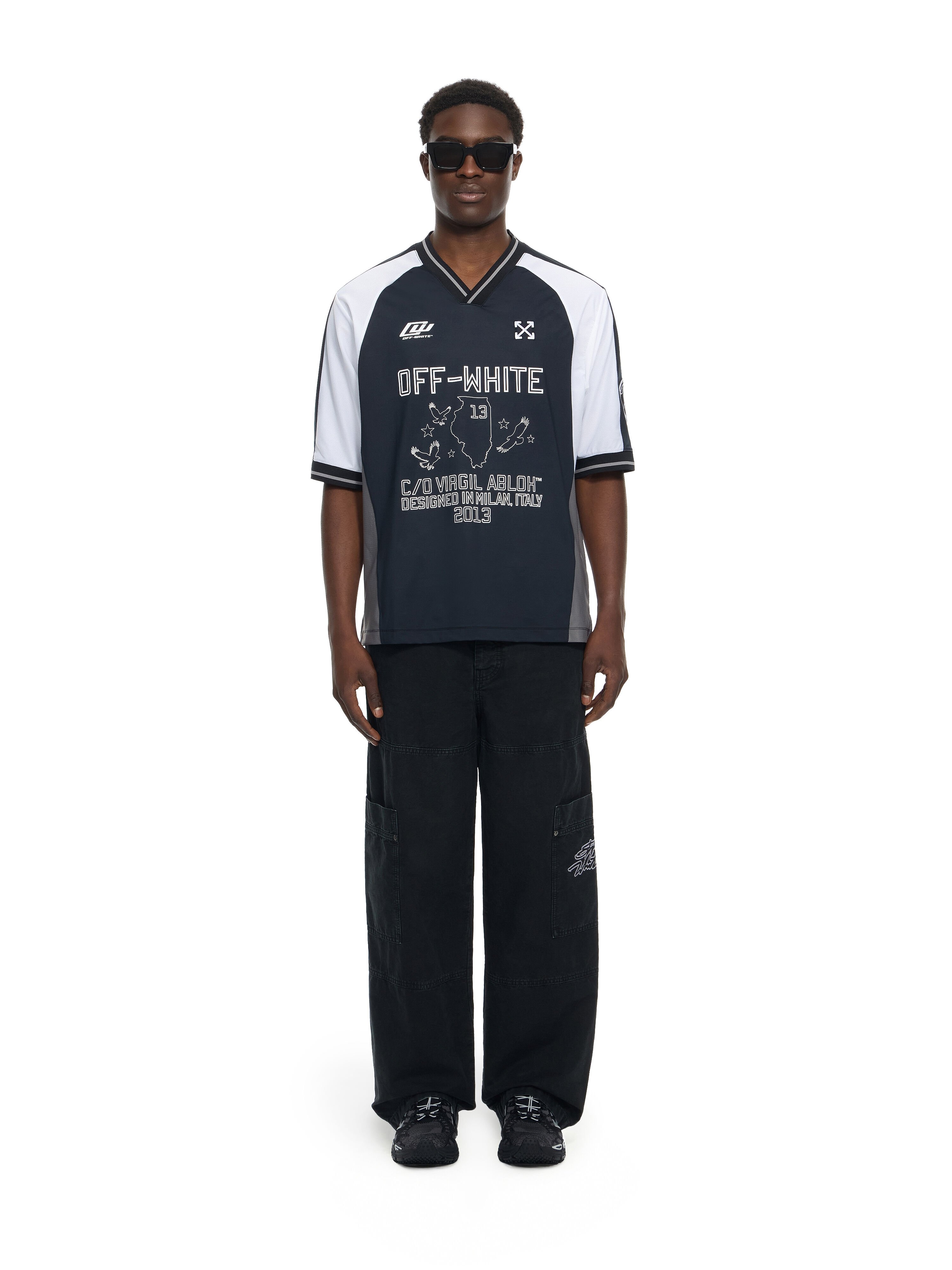 OFF WHITE Script Gd Cot Cargo Pant BLACK 44XCF04ES26F001