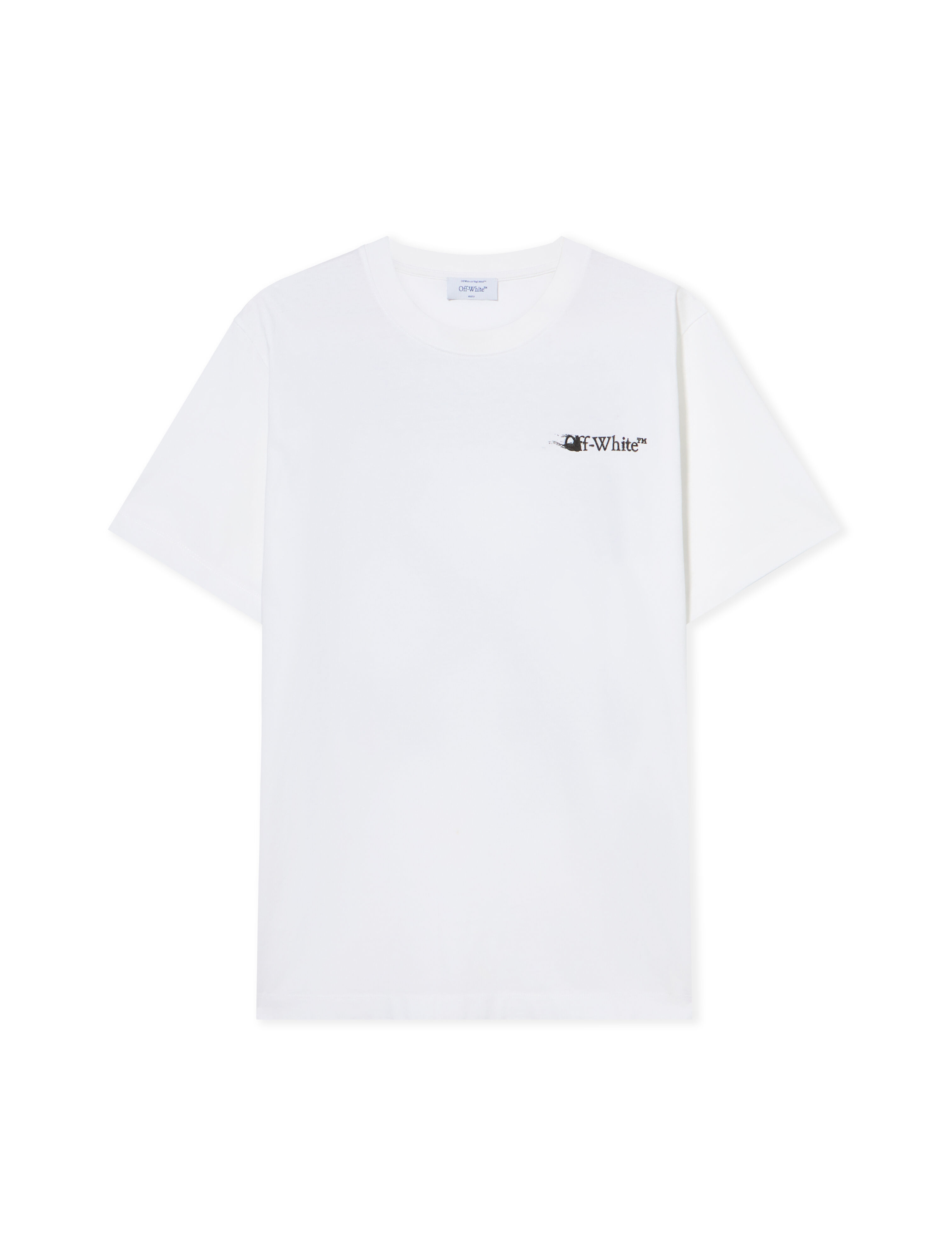 OFF WHITE Ink Arrow Slim Logo Tee WHITE - BLACK OMAA027F25JER007