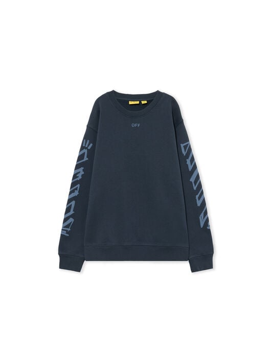 Diag Marker Crewneck Sweatshirt OFF WHITE Diag Marker Crewneck Sweatshirt BLUE NIGHTS 44BBA001F26F008