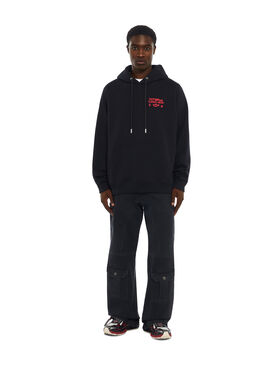 OFF WHITE Miles Davis Arrow Trumpet Skate Hoodie BLACK 44MBB085W26F002