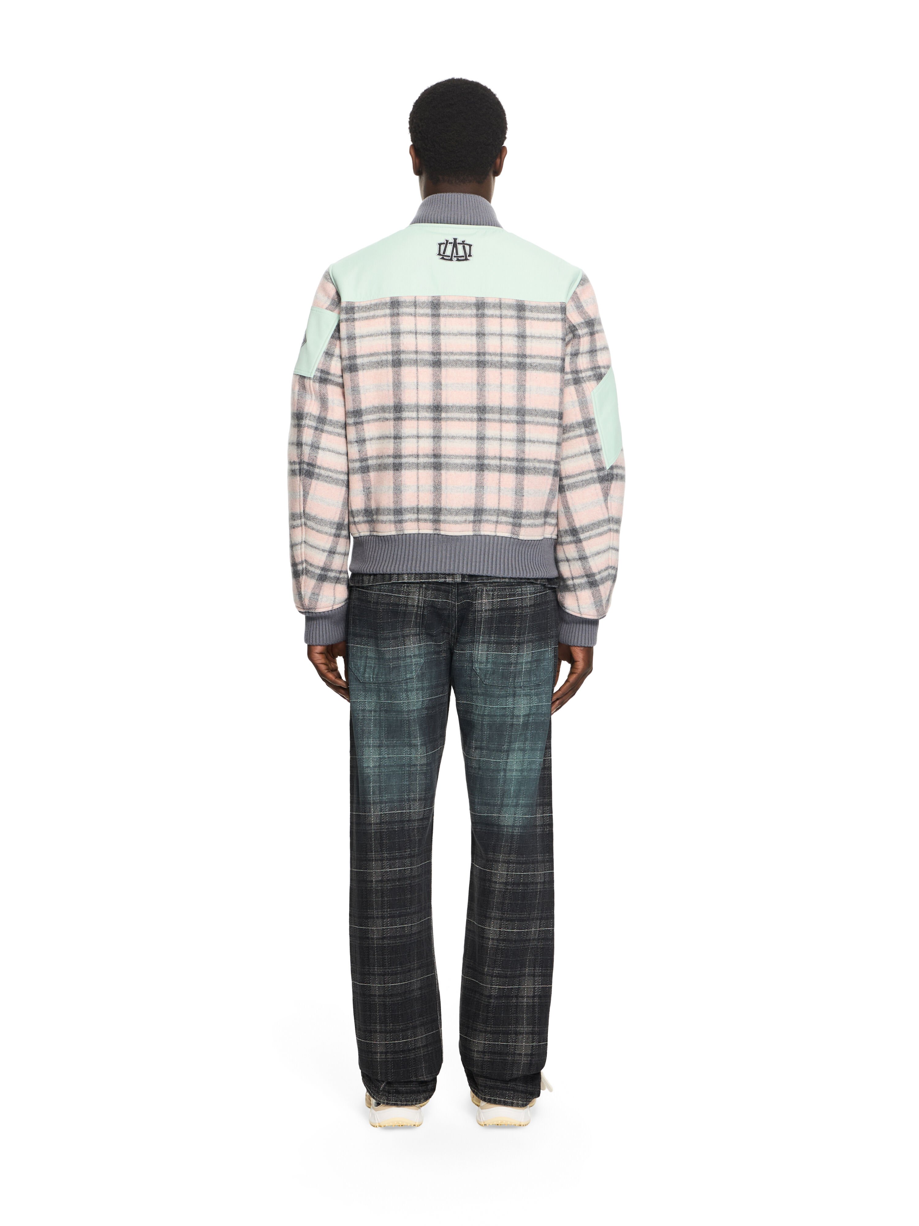 Royal Check Varsity Jacket in MINT for Men | Off-White™