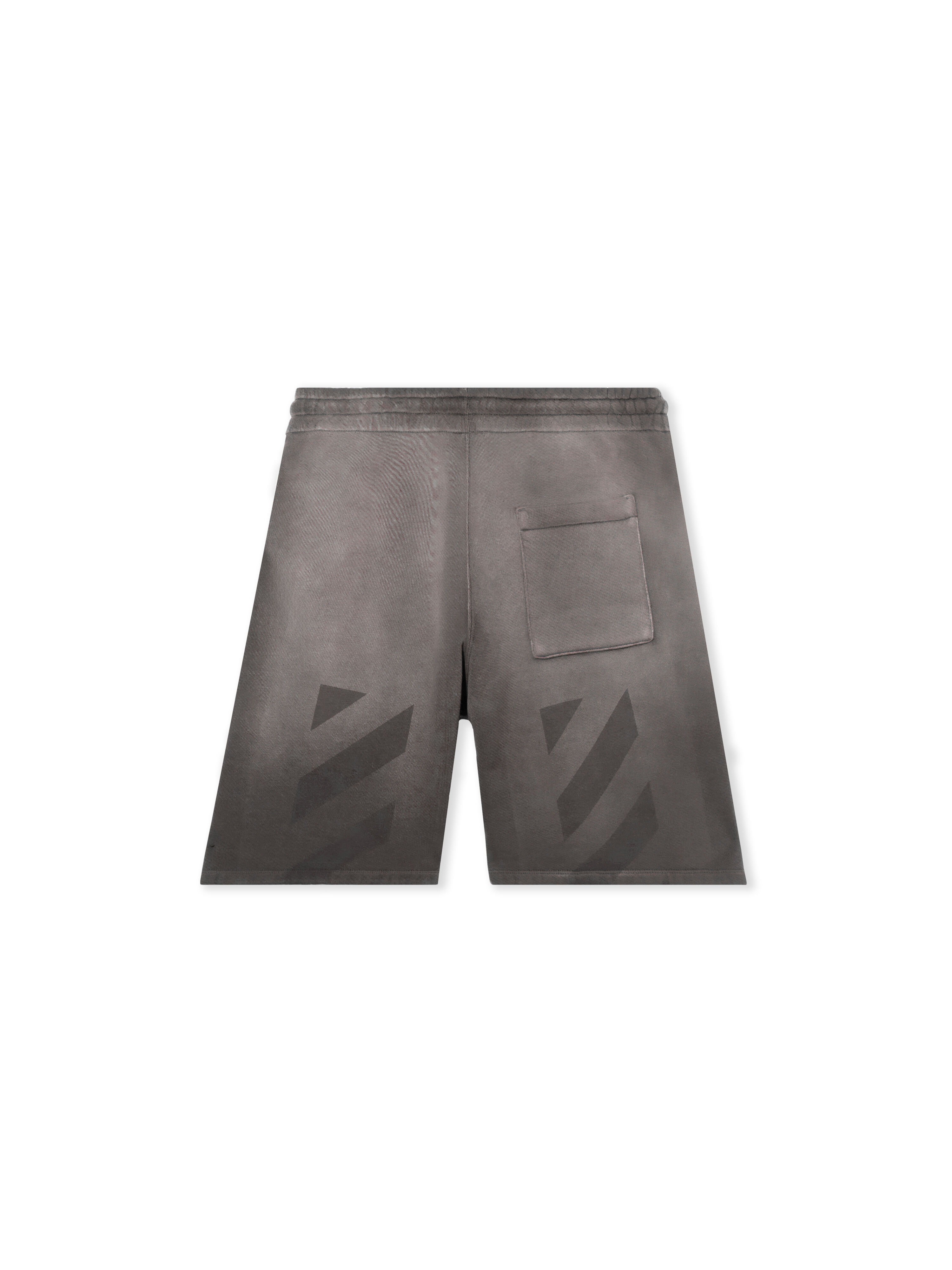 OFF WHITE LAUNDRY DIAG SKATE SWEATSHORT DEGRADÉ BLACK - DEGRADÉ BLACK OMCI013F25FLE00B