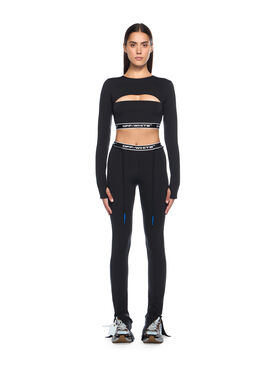 OFF WHITE Logoband Cut Out Top BLACK - FUCHSIA OWVB04CF25JER001