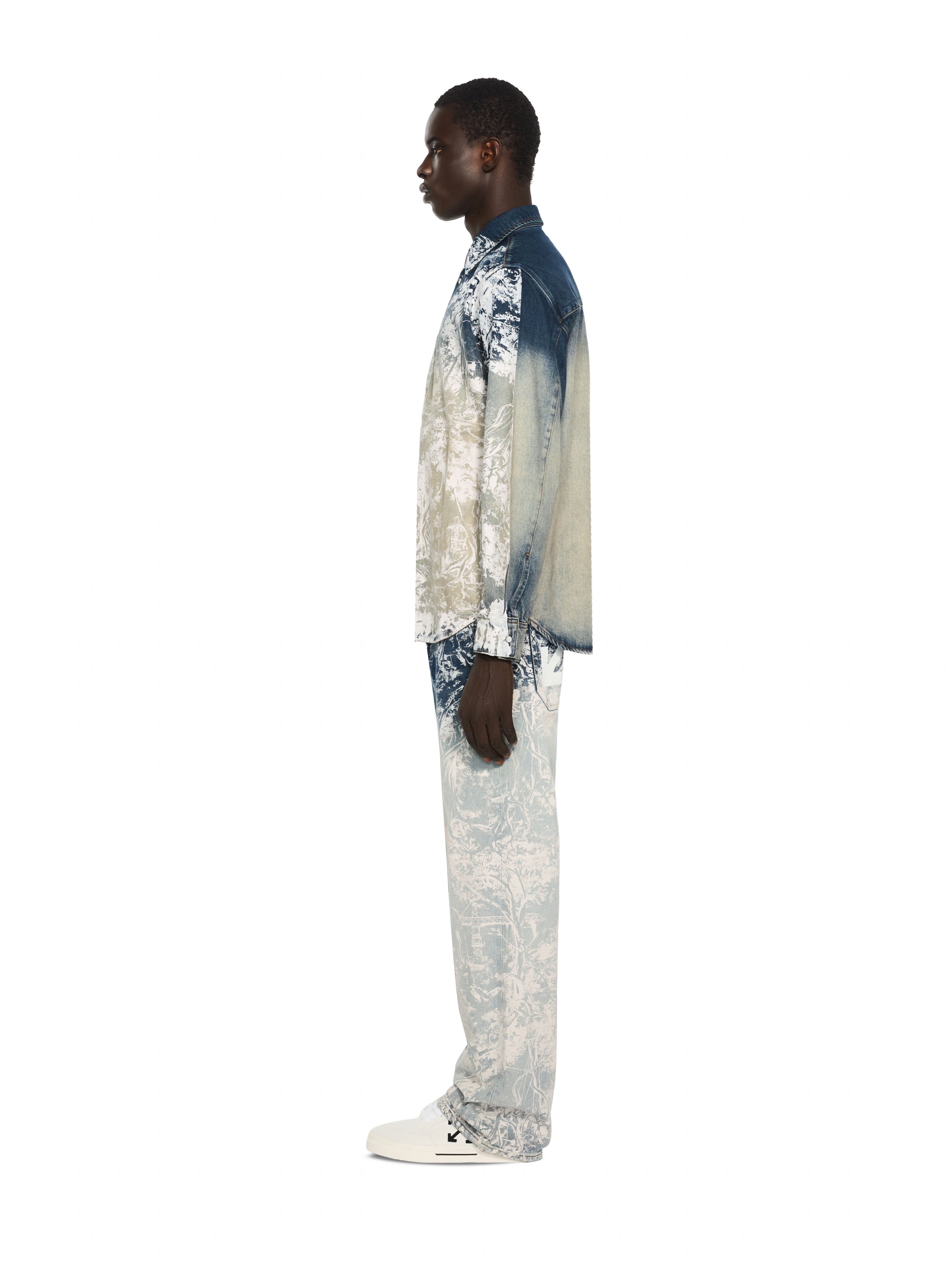 City Nature Regular Denim Shirt OFF WHITE City Nature Regular Denim Shirt OMBRE BLEACH BLUE 44MYD05YF26D004