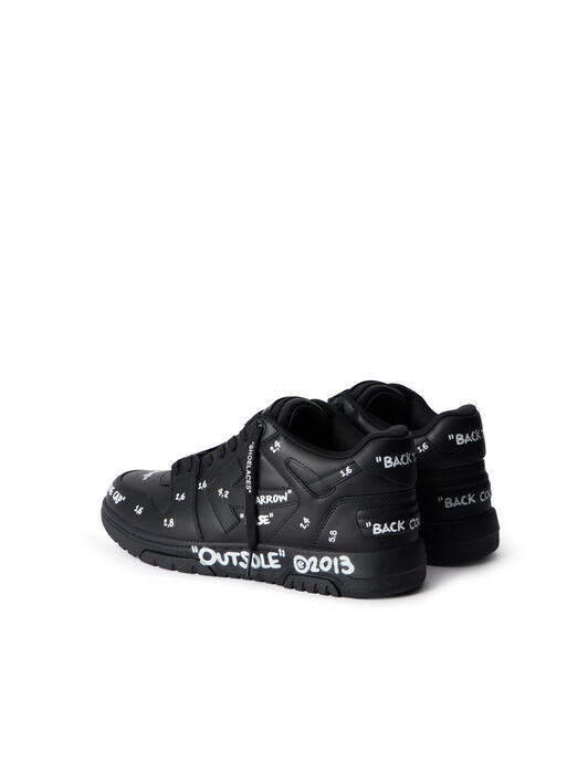 OFF WHITE Out Of Office Sneakers BLACK - WHITE OMIA189F25LEA007