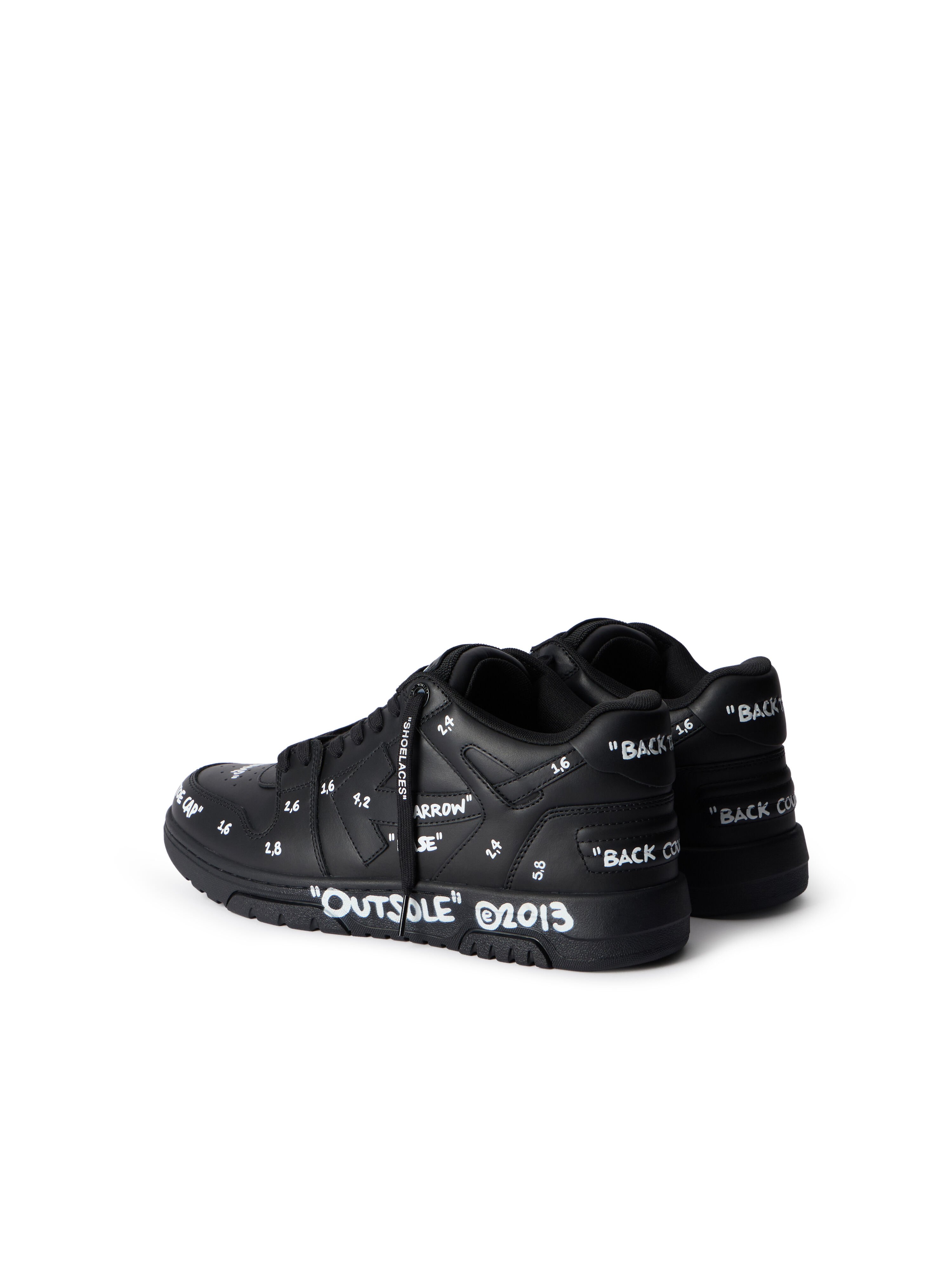 OFF WHITE Out Of Office Sneakers BLACK - WHITE OMIA189F25LEA007