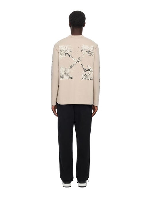 Spices Arrow Regular Long Sleeve T-Shirt OFF WHITE Spices Arrow Regular Long Sleeve T-Shirt STRING 44MAB09IF26J007