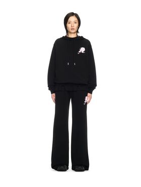 OFF WHITE Schwarzer Hoodie Mit Pfeil Und Rosen SCHWARZ OWBB035S25FLE001