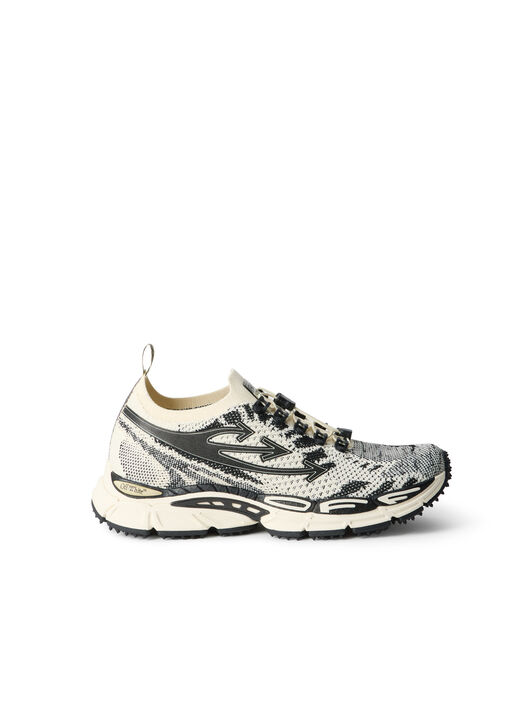 OFF WHITE Sneakers Be Right Back Knit SAND - BLACK OMIA2AOS26FAB001