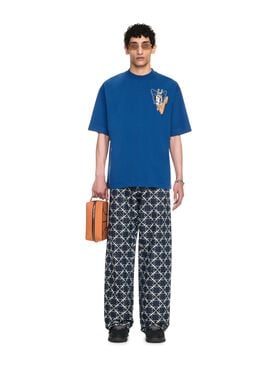 OFF WHITE Gang Skate S/S Tee BLUE OMAA120F24JER00C