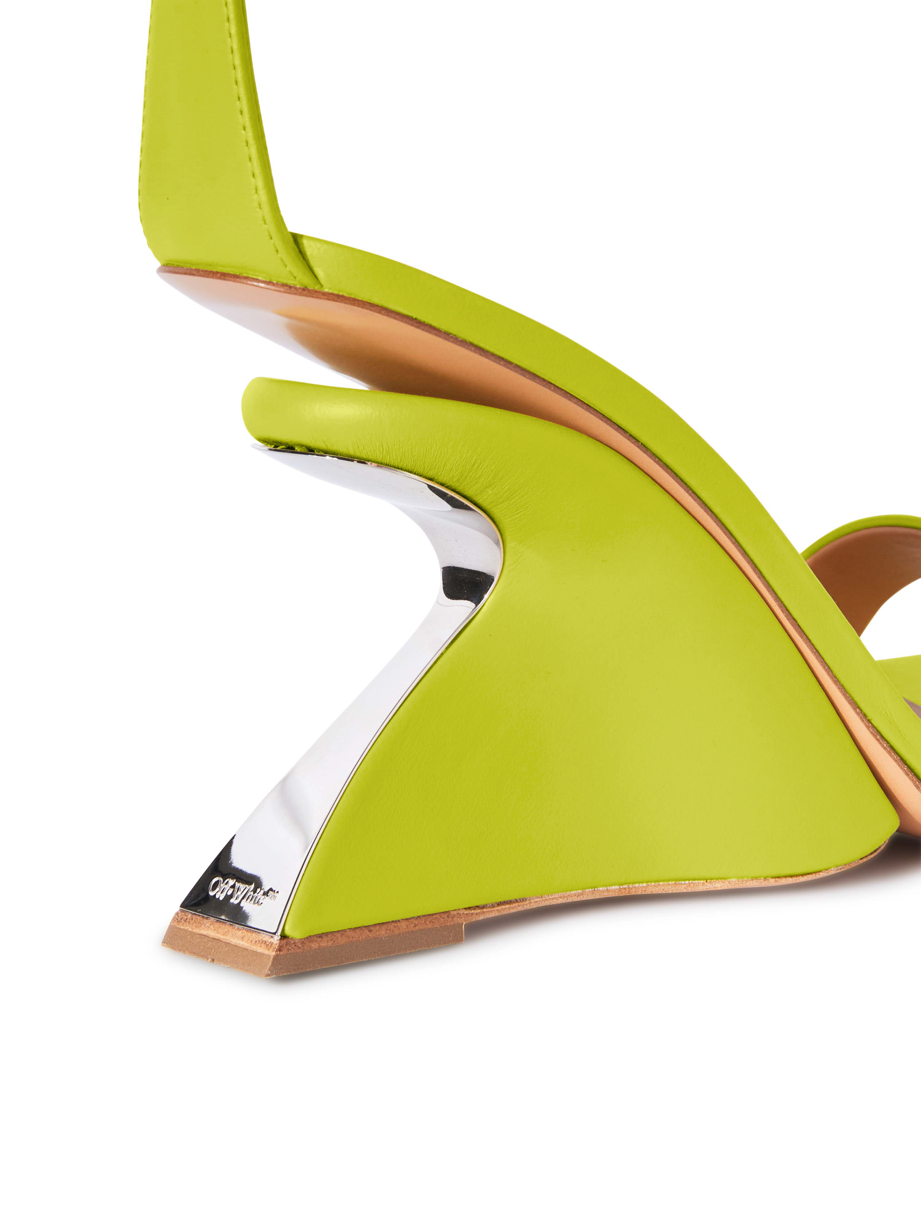 OFF WHITE Sculptural Wedge Sandals LIGHT GREEN  GREEN A OWIH058S24LEA001