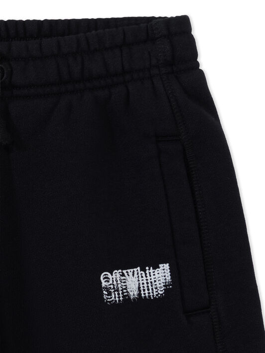 OFF WHITE Big Bookish Stamp Sweatshorts BLACK 44BCI001F26F002