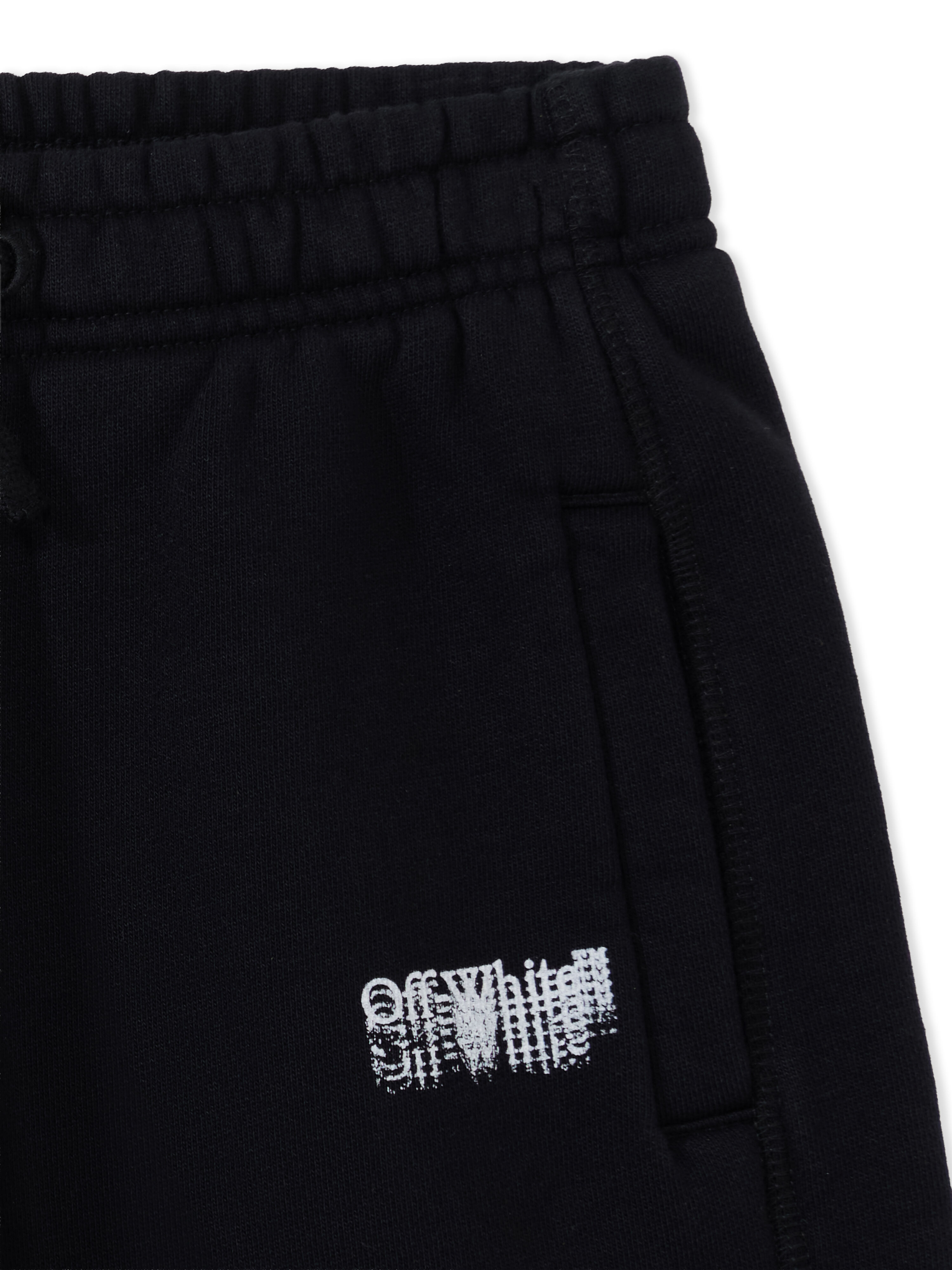 OFF WHITE Big Bookish Stamp Sweatshorts BLACK 44BCI001F26F002